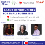 GRANT OPPORTUNITIES FOR SMALL BUSINESSES - Tony Elumelu Foundation (TEF) grant offering of USD 5,000 and the SWIFT Program grant offering of USD 10,000 - 40,000