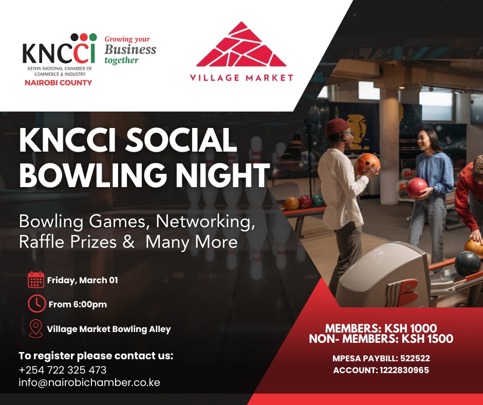 Partner's Opportunity: Networking Social & Bowling Night BY KNCCI and Village Market