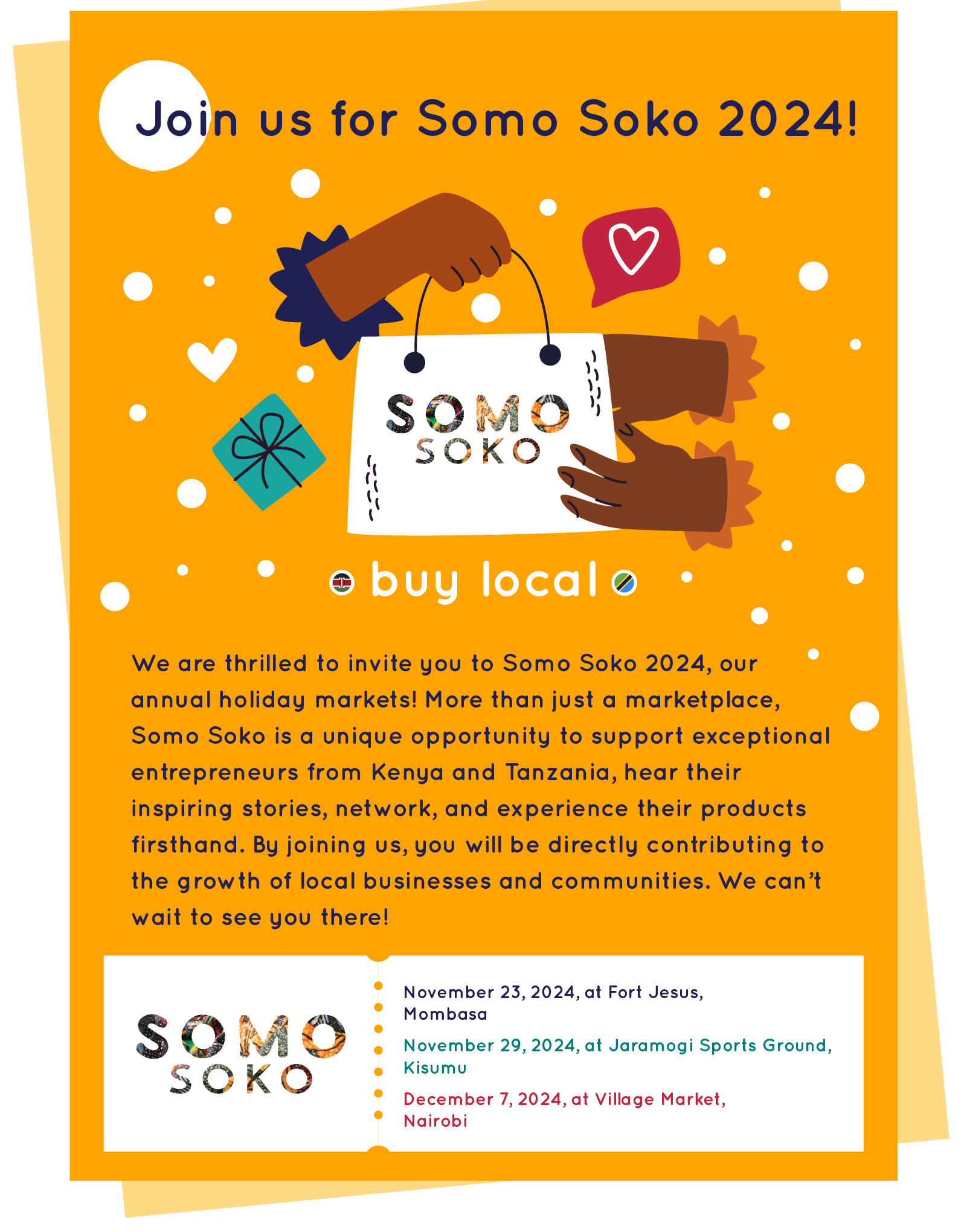 PARTNER'S OPPORTUNITY: Somo Soko Annual Event - Mombasa, Kisumu and Nairobi by Somo Africa