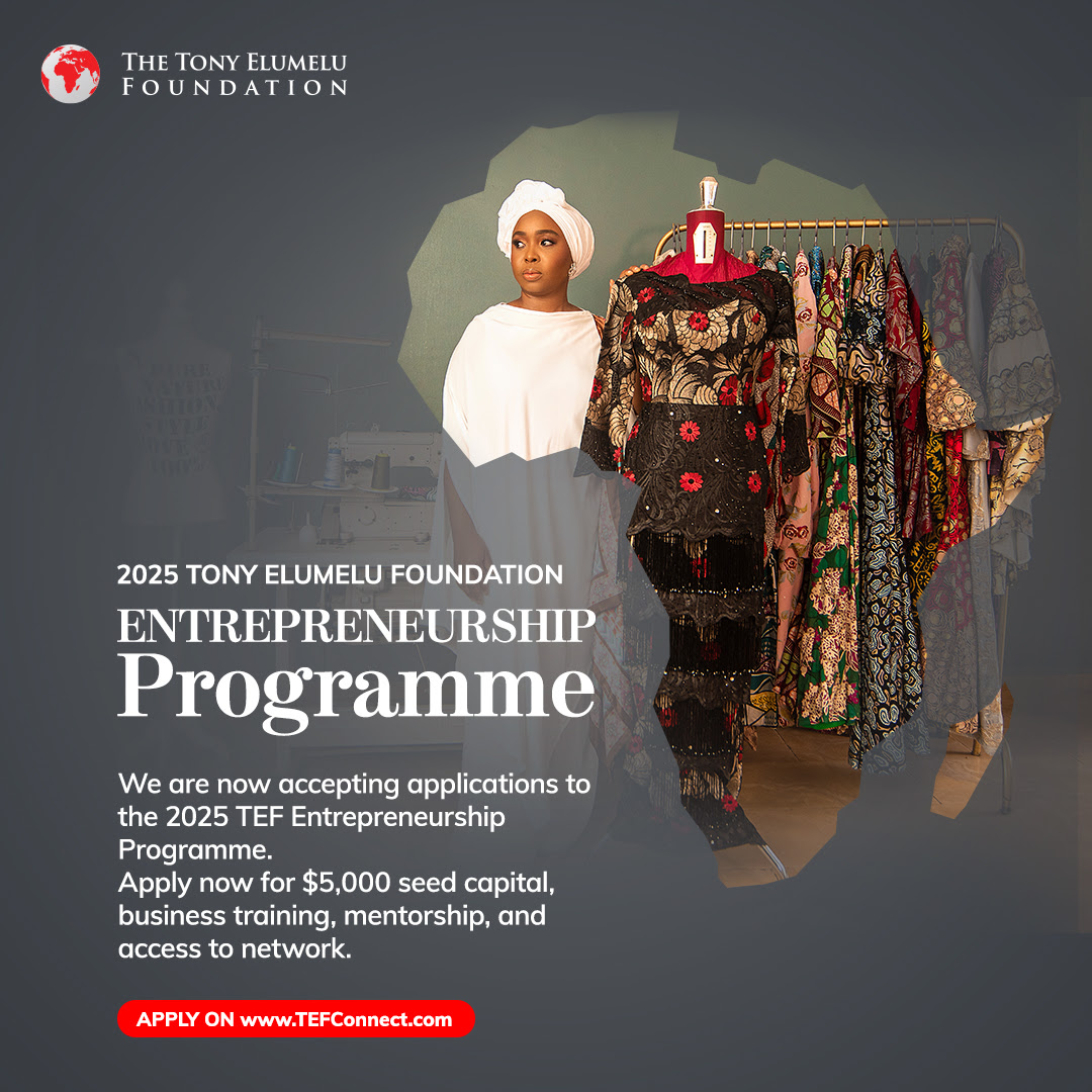 Partner's Opportunity: 2025 Tony Elumelu Foundation Entrepreneurship Programmes